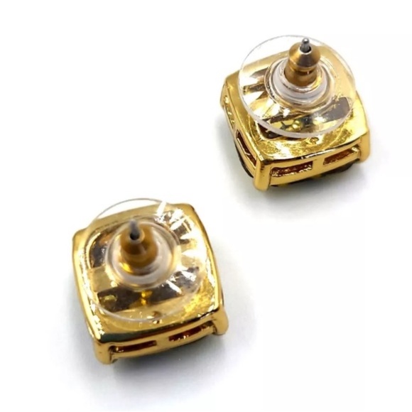 Kate Spade New York ♠️ sparkly yellow gold glitter earrings - Picture 4 of 8